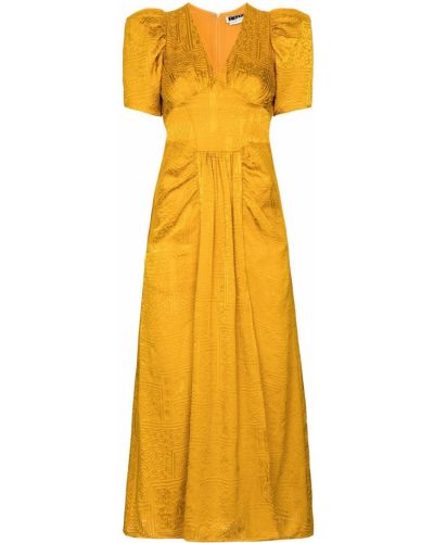 Vestido de cóctel Rotate amarillo