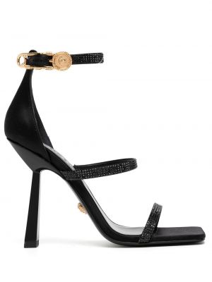 Sandale de cristal Versace negru