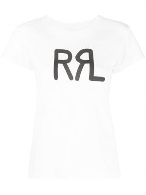 T-shirt con stampa Ralph Lauren Rrl bianco