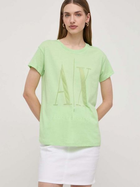 Majica kratki rukavi Armani Exchange zelena