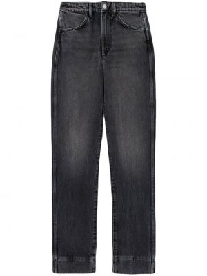 Straight leg jeans a vita alta Re/done nero