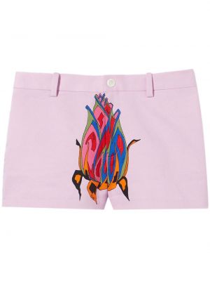 Shorts aus baumwoll mit print Pucci pink
