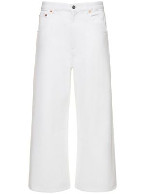 Voľné džínsy Valentino biela