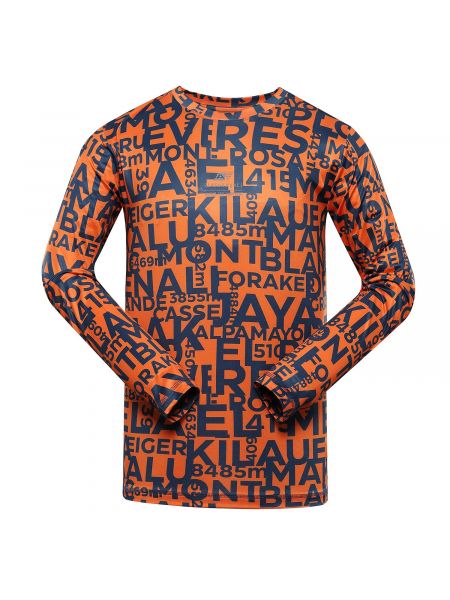 Μπλούζα με ρίγες τίγρη Alpine Pro πορτοκαλί