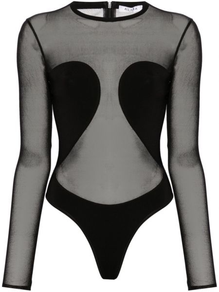 Body transparente plasă Alaïa Pre-owned negru
