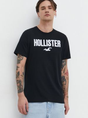 Bombažna majica Hollister Co. bela