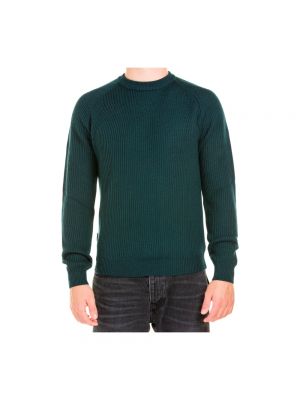 Sweter z okrągłym dekoltem Woolrich zielony
