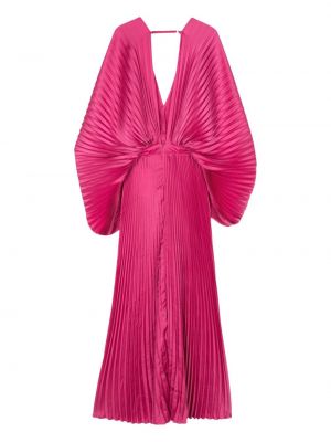 Sukienka długa plisowana L'idée różowa