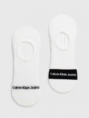 Ponožky Calvin Klein Jeans bílé