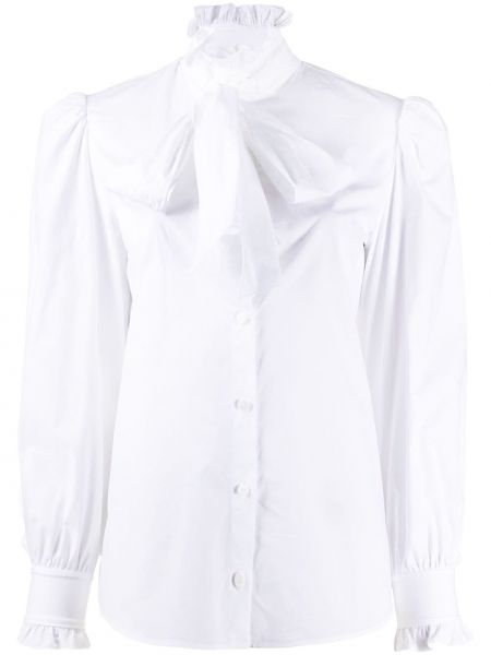 Camisa con lazo Alberta Ferretti blanco