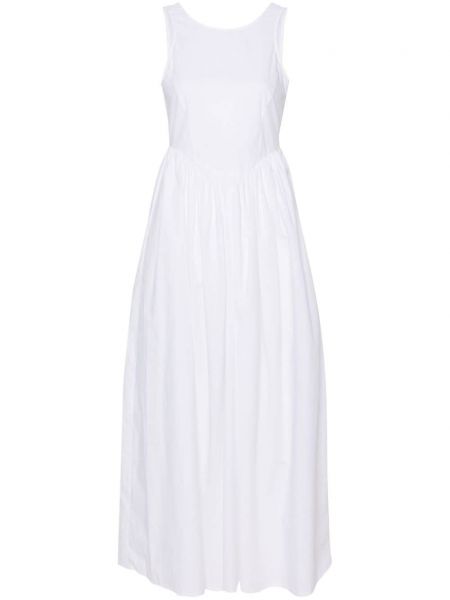 Robe droite en coton Emporio Armani blanc