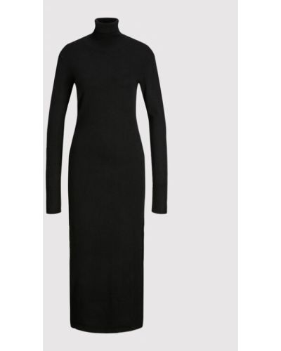 JJXX Kötött ruha Cat 12217564 Fekete Slim Fit