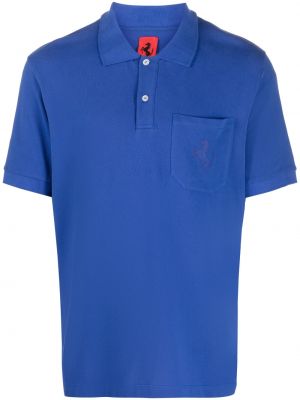 Поло тениска Ferrari синьо