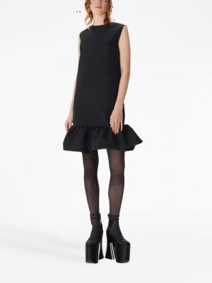 Peplum večerní šaty bez rukávů Nina Ricci černé