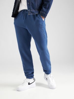 Спортни панталони Hollister синьо