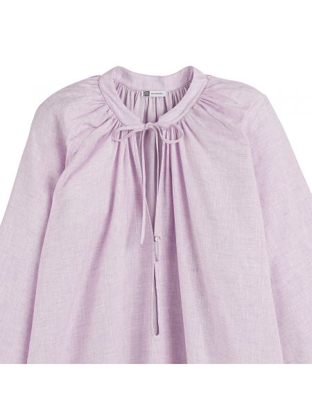 Vestido largo de lino Claramonte X La Redoute violeta
