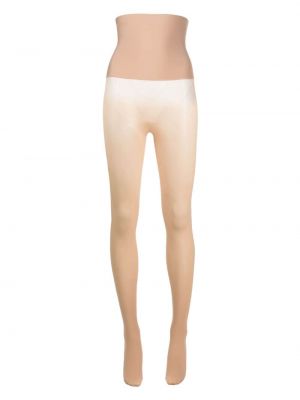 Collants taille haute Wolford beige