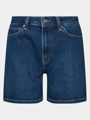 Slim fit džínové šortky Tommy Hilfiger modré