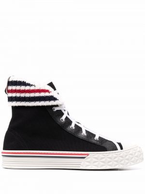 Sneakers a righe Thom Browne nero