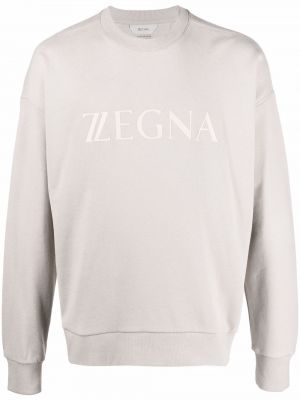 Trykt sweatshirt Zegna grå