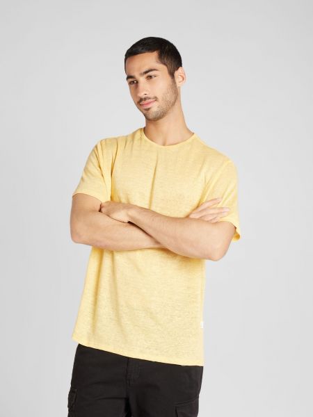 Marškinėliai Selected Homme geltona