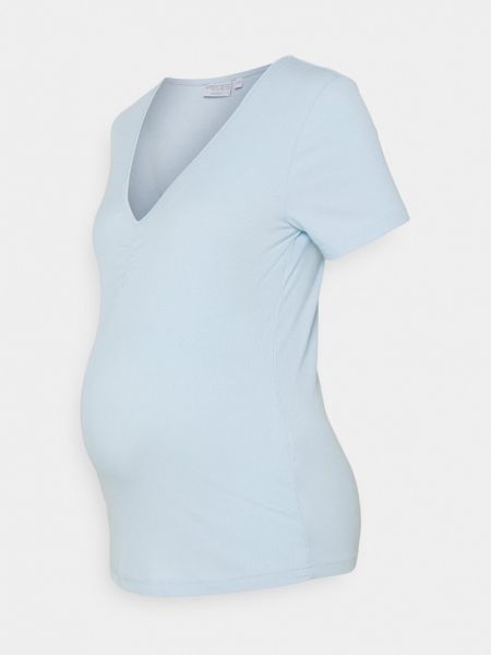 Koszulka Pieces Maternity niebieska
