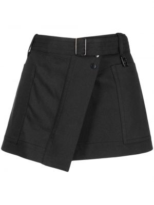 Asymetrické mini sukně Low Classic černé