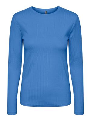 T-shirt a maniche lunghe Pieces azzurro