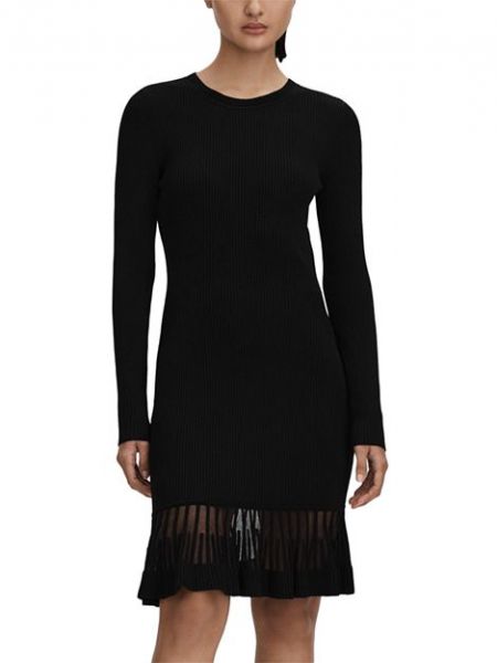 Прозрачное платье Reiss черное