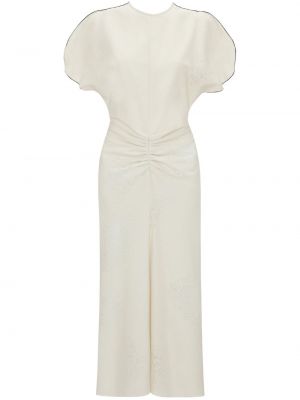 Midi haljina od jersey Victoria Beckham bijela