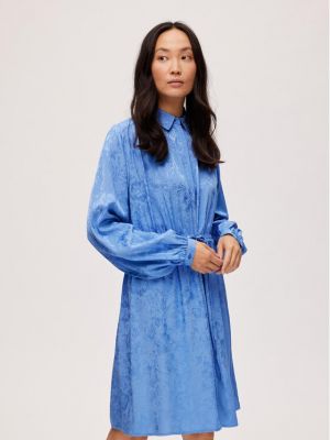Marškininė suknelė Selected Femme mėlyna