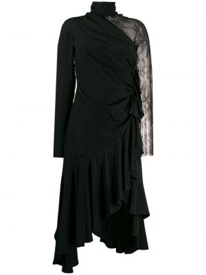 Vestido de cóctel asimétrico de encaje Philosophy Di Lorenzo Serafini negro