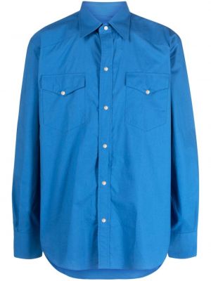 Bavlnená košeľa Fursac modrá