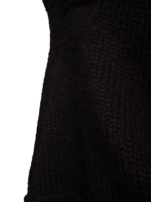 Sweter z alpaki z dekoltem w serek Tom Ford czarny