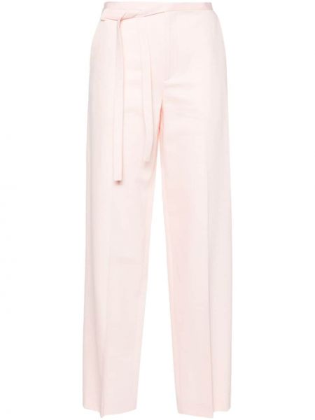 Pantaloni cu picior drept Kenzo roz