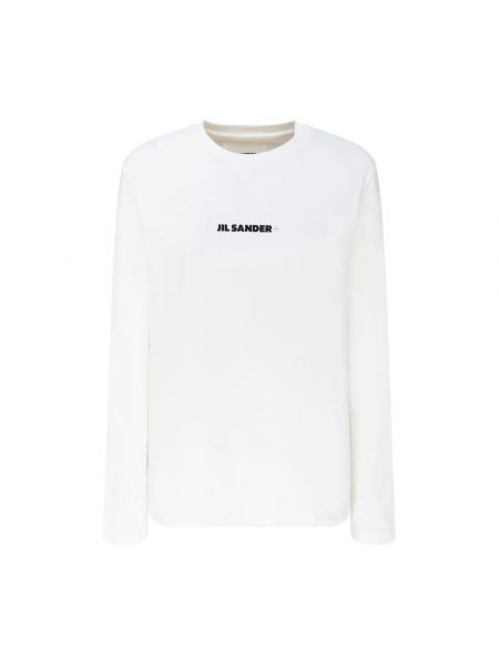 Sweatshirt mit print Jil Sander weiß