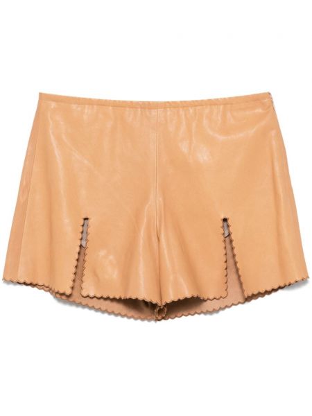 Nahkaiset shortsit Blumarine