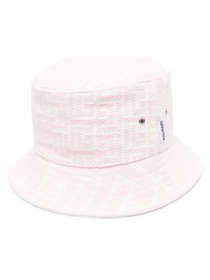 Jacquard bøttehatt Balmain rosa