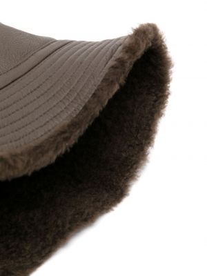 Kožený klobouk Yves Salomon hnědý