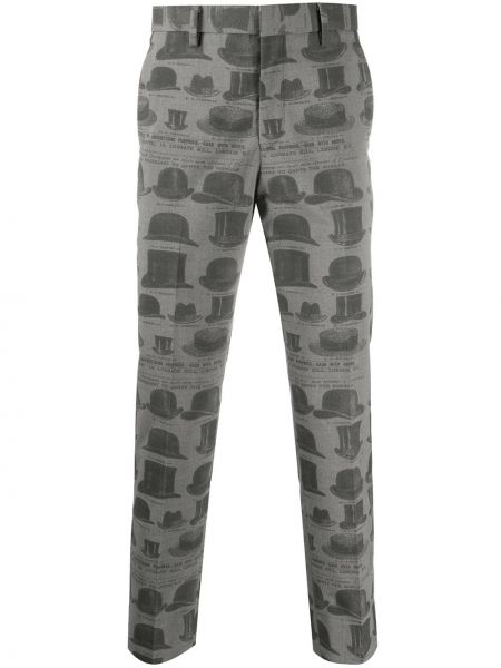 Pantalones chinos con estampado Viktor & Rolf gris