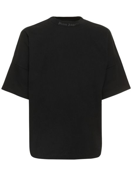 Oversized t-shirt i bomull Palm Angels svart