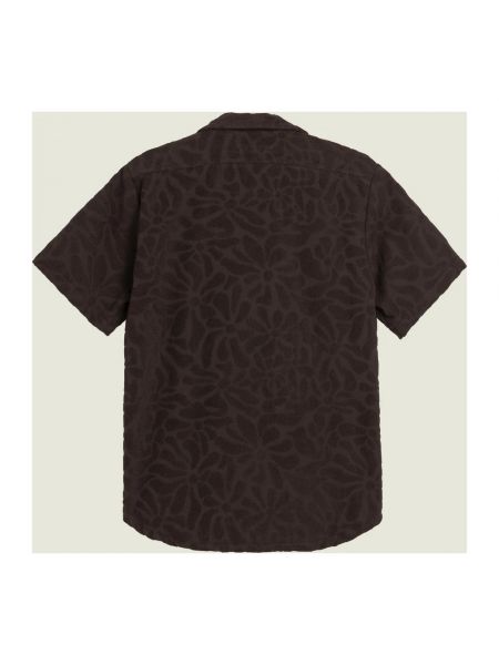 Camisa de tejido jacquard Oas marrón