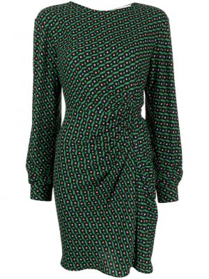 Šaty s potiskem Dvf Diane Von Furstenberg zelené