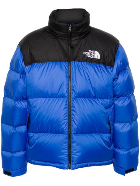 Retro quiltet jakke The North Face blå