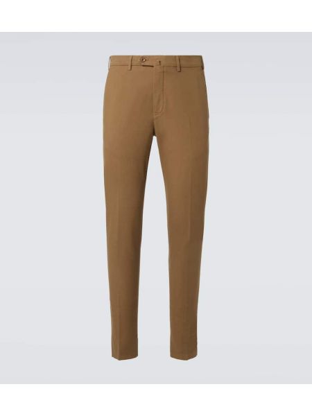 Bomull satin chinos Loro Piana brun