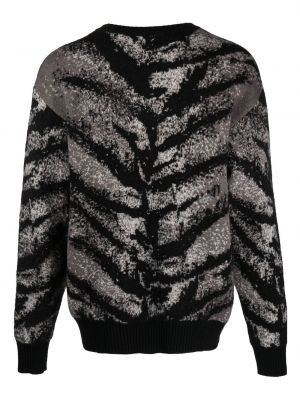 Sweter w tygrysie prążki Roberto Cavalli