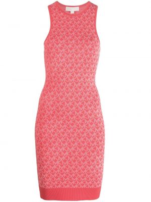 Jacquard strikket dress Michael Michael Kors rosa