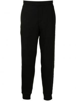 Pantalones de chándal de tejido jacquard Emporio Armani negro
