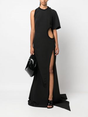 Asimetriškas vakarinė suknelė Alessandro Vigilante juoda