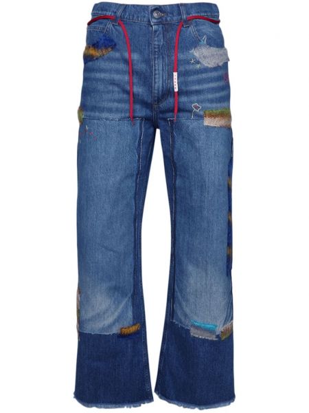 Bavlněné džíny Marni modré